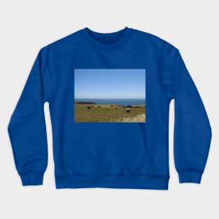 Hay Bales, Kangaroo Island, South Australia Crewneck Sweatshirt